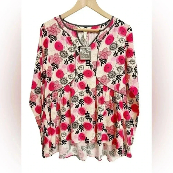 Matilda Jane Floral Peasant Boho Tunic Top Sz Small NWT - Picture 1 of 10